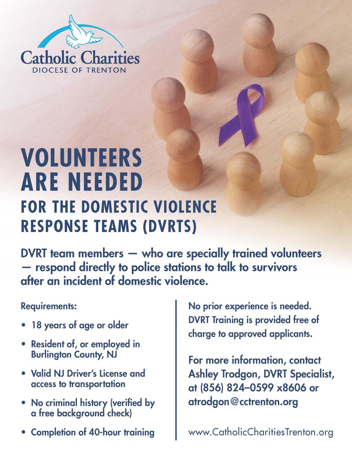 Domestic Violence Response Team (DVRTS) Volunteers Needed